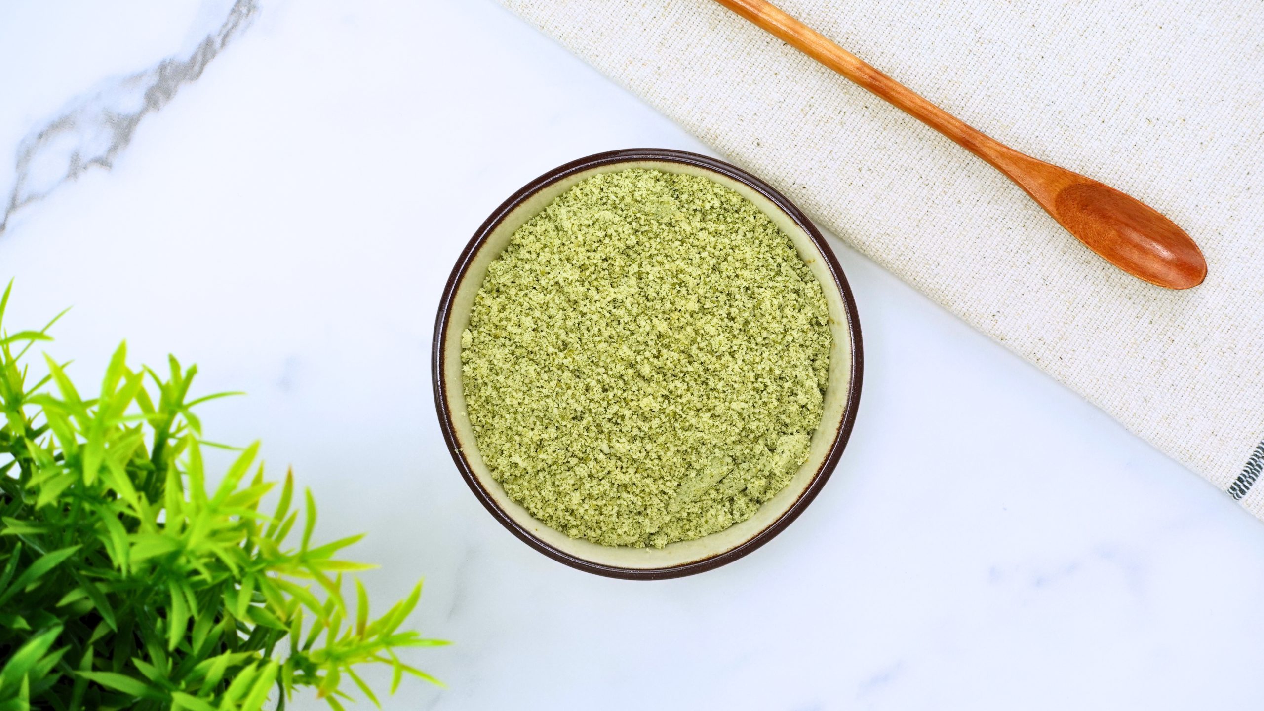 Homemade pumpkin seed flour in a jar scaled