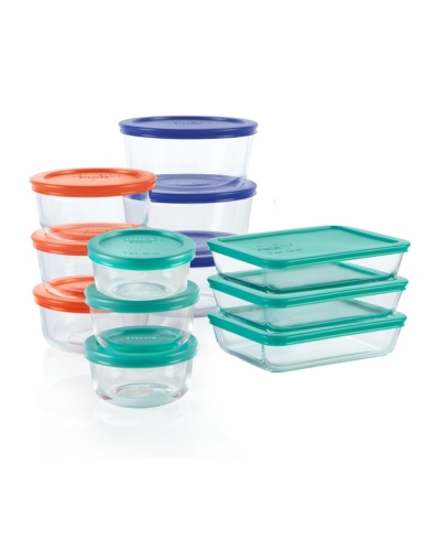 Pyrex Simply Store Glass Food Storage Containers with lids